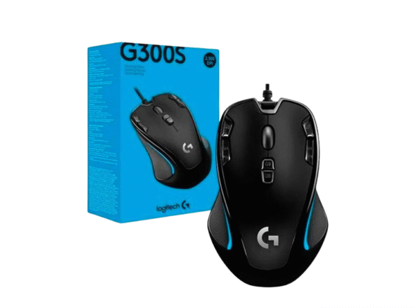 Mouse Gamer Logitech G300S 2500 Dpi Gaming 9 Botones