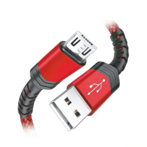 Cable Micro Usb Carga Y Datos 2.1A 1M Goma Only Rojo