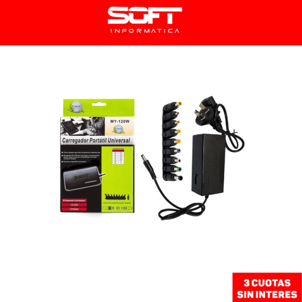 Cargador Portátil Universal Para Notebook Laptop Netbook HT-120W