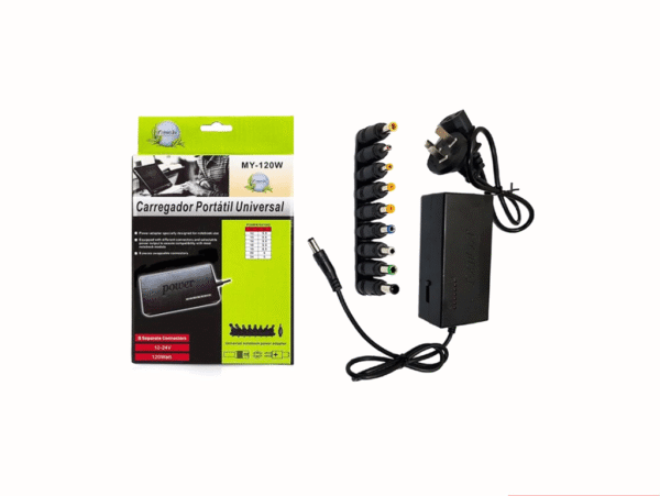 Cargador Portátil Universal Para Notebook Laptop Netbook HT-120W
