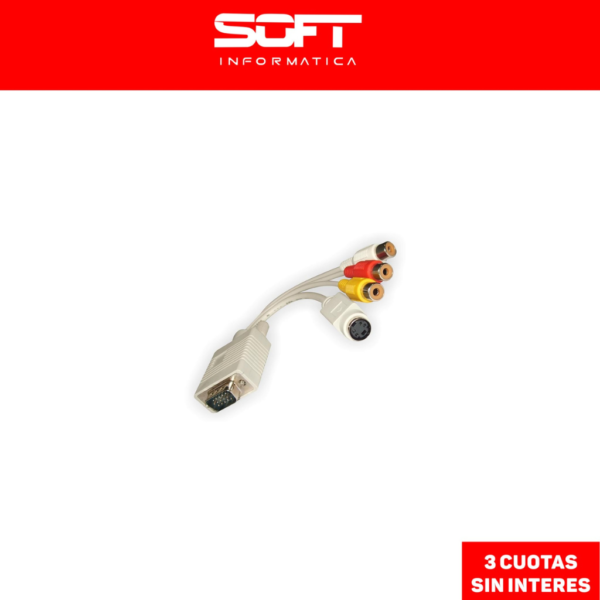 Cable Vga M A Rca O S-video Nisuta Ns-cvgrc Con Audio