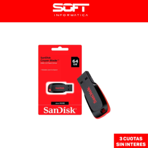 Pendrive Sandisk Cruzer Blade 64gb USB 2.0