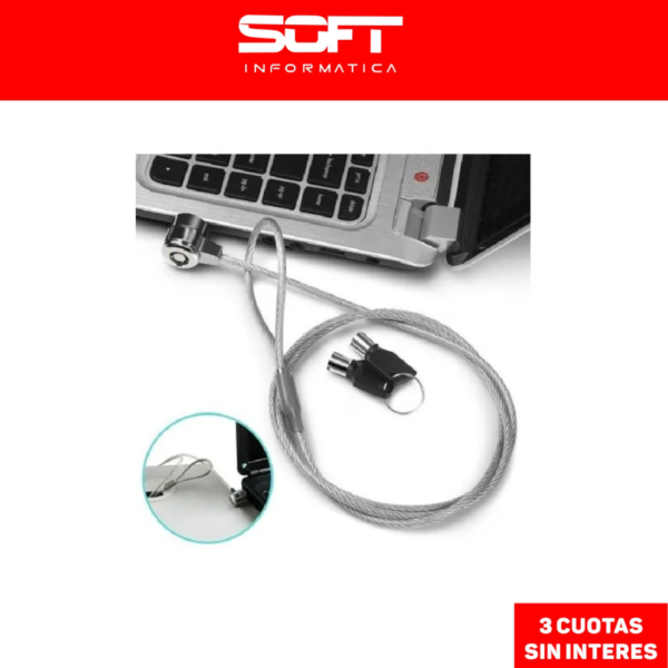 Candado Para Notebook Omega / Acero / Llave
