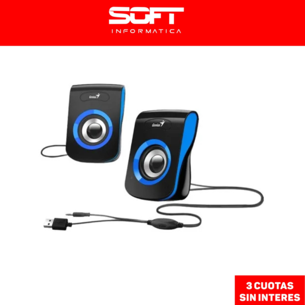 Parlante Genius Usb Sp Q180 Azul