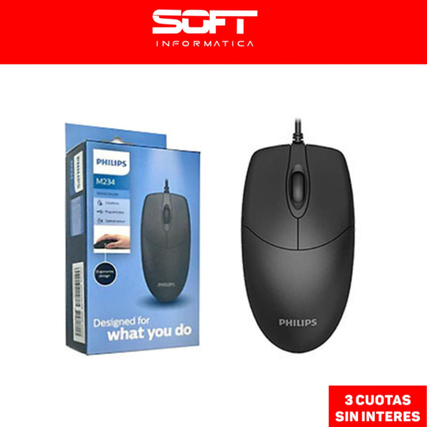 Mouse Cableado Philips M234