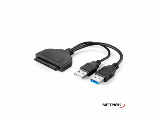 Cable Sata Usb 3.0 Adaptador Discos 2.5 Doble Fuente Energia Neg