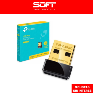 Placa De Red Usb Wi-Fi Tp Link Tl-Wn725N