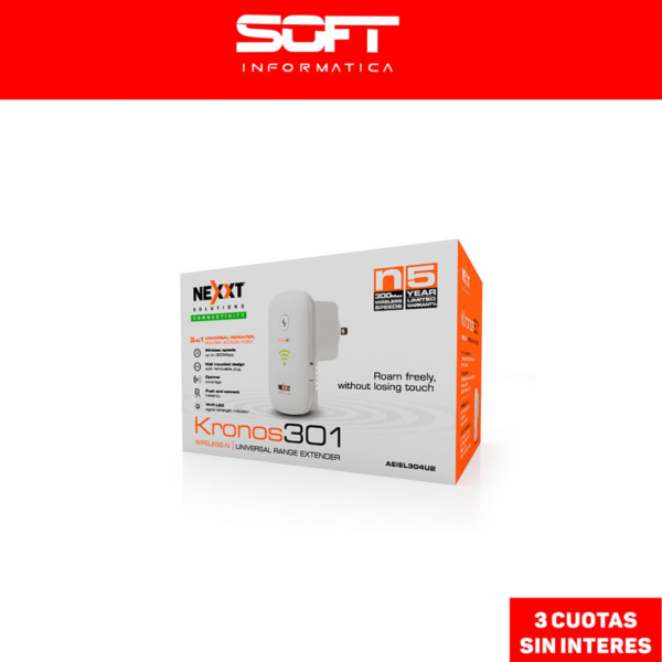 Repetidor Wifi Nexxt Kronos 301 Amplificador 300Mbps