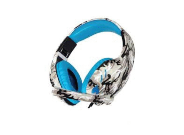 Auricular Con Microfono Netmak Nm-counter-r Camuflado Red-Blue