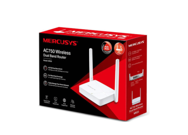 Router Wifi Mercusys Dual Band Ac750 Inalambrico Dual Band Color