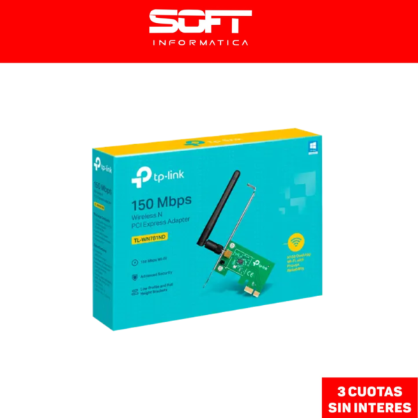 Placa De Red Wifi Pci-e Tp-link Tlwn781nd