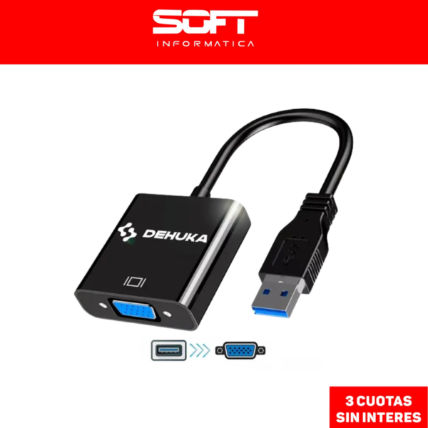 Conversor Adaptador De Usb 3.0 A Vga