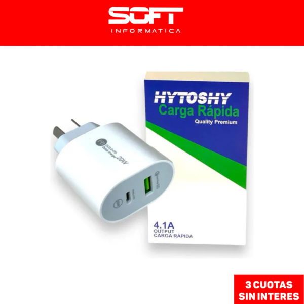 Cabezal Cargador Enchufe Carga Rapida HYTOSHY