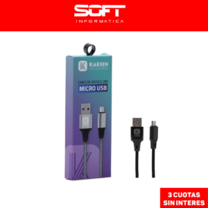 Cable Karsen 3.1A Micro Usb  c-203