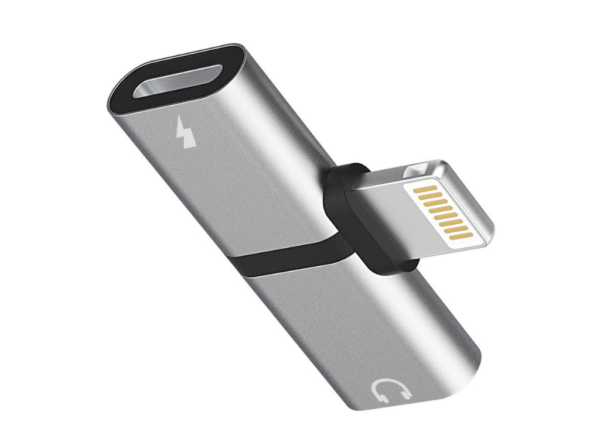 2en1 Adaptador iPhone Splitter Lightning Carga + Auriculares