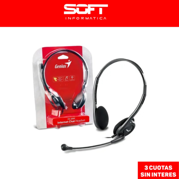 Auricular Genius Hs-200c Skype Chat Pc Notebook