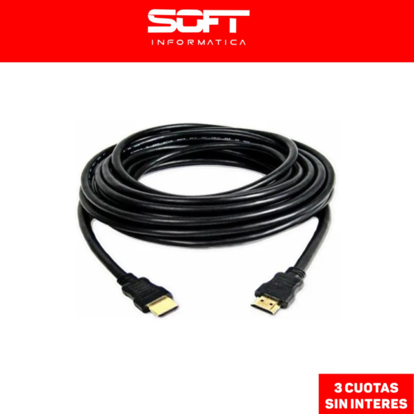 Cable Hdmi 5 Metros Color Negro Marca Netmak Nm-C47