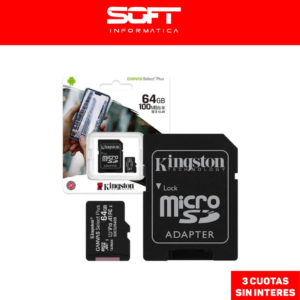 Microsd 64G Kingston Ad 100Mb