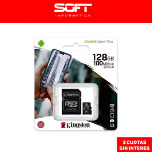 Microsd 128G Kingston Canvas Select Plus