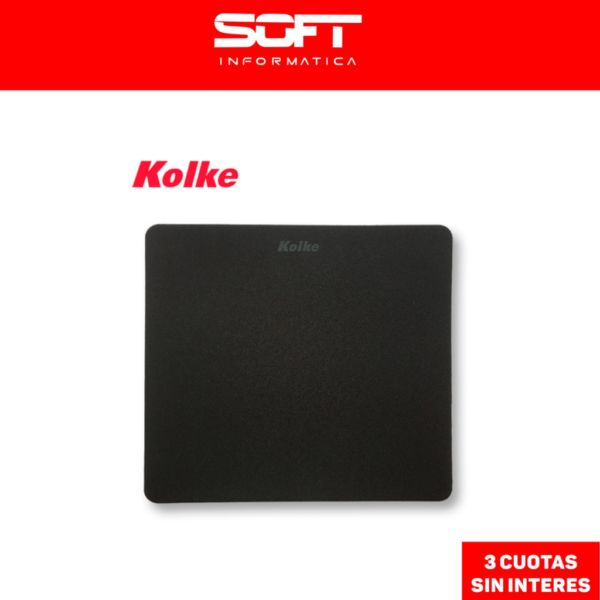 Mouse Pad Kolke KED151 200mm x 220mm x 3mm negro KED-151