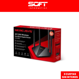 Router Wifi Mercusys Dual Band Ac1200 4 Antenas
