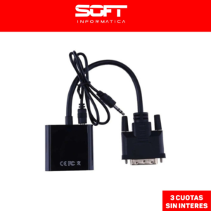 Conversor Dvi-D A Vga Hembra Con Audio Ns-Codvvg4