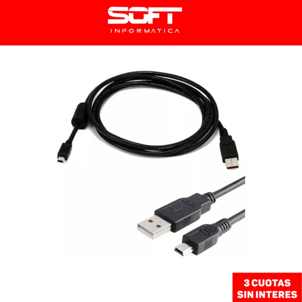 Cable Ps3 Carga 3 Mini Usb V3 Con Filtro