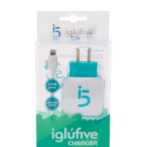 Cargador De Pared 220V 2.1 A 2 Salidas LIGHTNING Iglufive