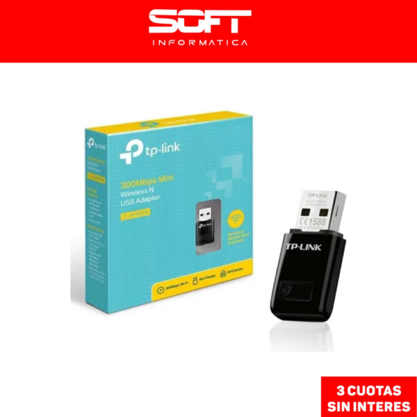 Adaptador Usb Wifi Tp Link Tl-Wn823N 300Mb Mini 823N