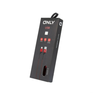 Cable Micro USB ONLY Carga Rapida 3.1a Mayado textil negro