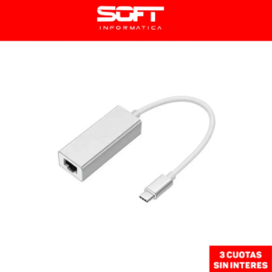 Adaptador Usb Tipo C 2.0 Red Fast Ethernet Rj45