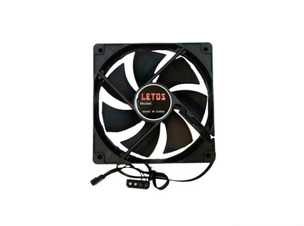 Cooler Fan Ventilador Para Pc 120mm Pc Molex 120mm Negro LETOS L