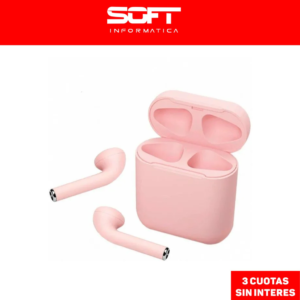 Auriculares Inpods I12 Bluetooth 5.0 True Wireless Rosado