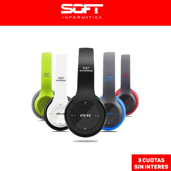 Auricular P47 Wireless Headphones