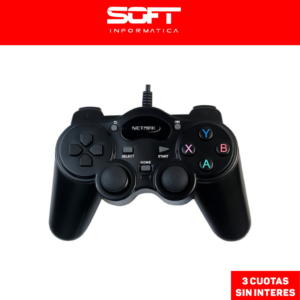 Joystick Pc Usb 2.0 Gamepad Nm-2007U Dual Shock Netmak