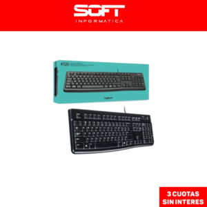 Teclado Logitech Usb K120 Paral Pc Negro Español