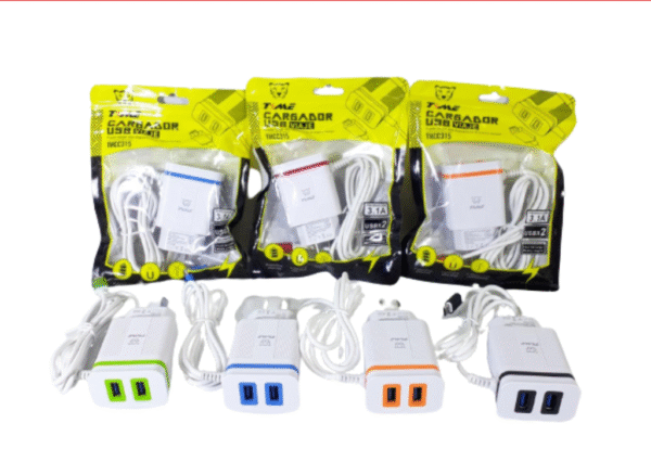Cargador Time 3.1A 2USB MOD. TMCC320