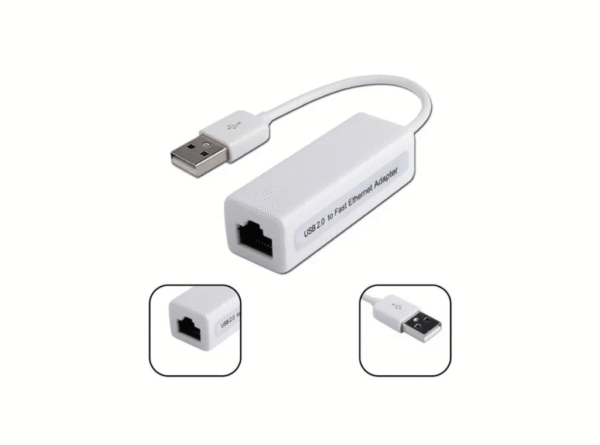 Placa De Red Usb A Ethernet Rj45 10/100 Adaptador Cable