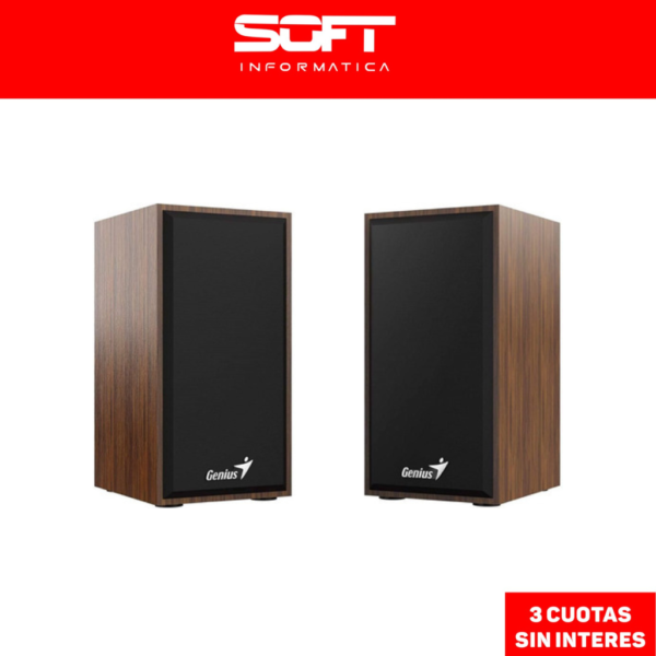Parlante Genius Sp-Hf180 Madera