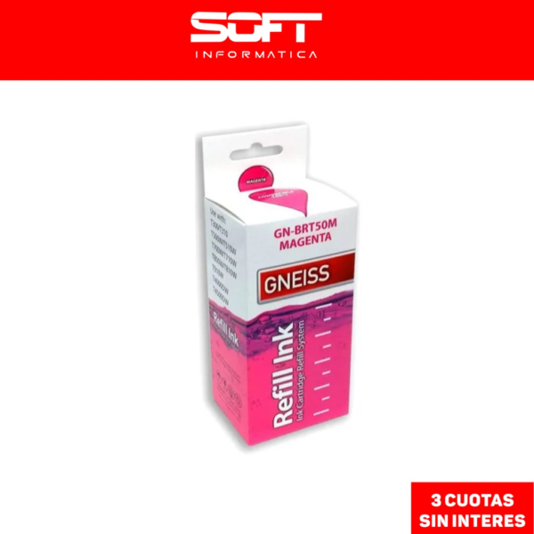 Tinta Gneiss GN-BRT50M Magenta Para BROTHER