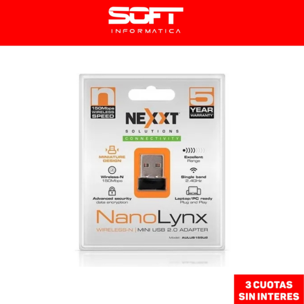 Adaptador Usb Wifi Placa De Red Nanolynx 150Mbps
