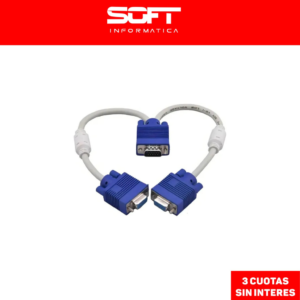 Cable Adaptador Splitter Vga Macho A 2 Vga Hembra