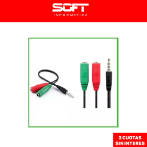 Cable Adaptador Sonido Para Celular Y Ps4 A Mic Y Auricular
