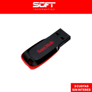 Pendrive Sandisk Cruzer Blade 16Gb Negro/Rojo