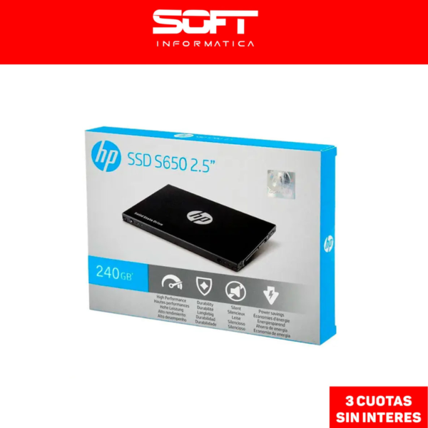 Disco SSD HP 240GB 2.5 S650 2.5