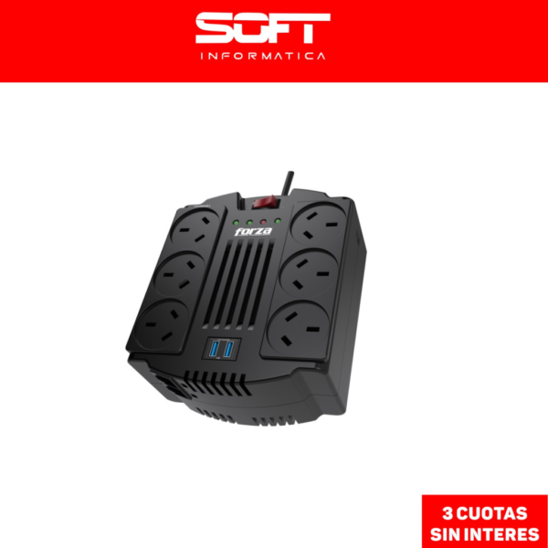 Estabilizador FVR-1202USB-A Reg 1200VA/600W - FORZA