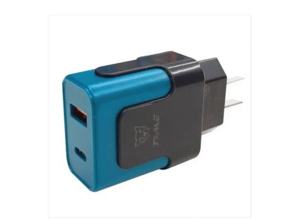 Cargador Cabezal TIME 3.1A USB + Tipo C TMCC 318