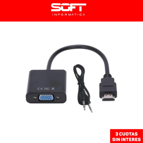 Conversor HDMI a VGA Con Audio