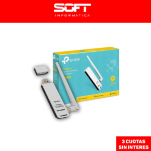 Placa Adaptador Usb Wireless Tp Link Wn 722N 150Mb 1 Ant 2Db