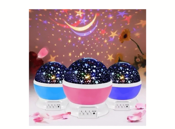 Luz De Noche Led Proyector Estrellas Giratorio Niños